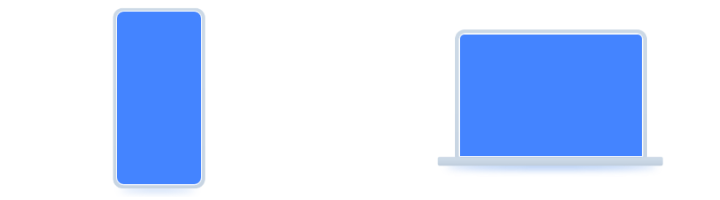 B기기에서 A기기로 이동하는 이미지